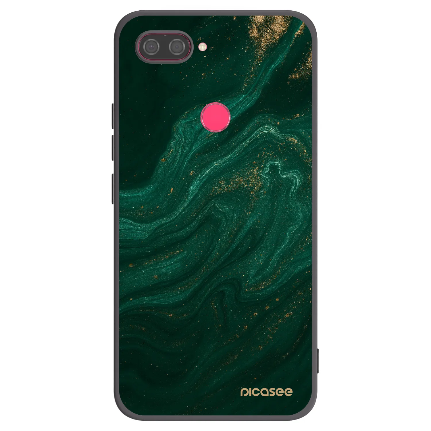 Picasee Xiaomi Mi 8 Lite Hülle - Schwarzes Silikon - Green