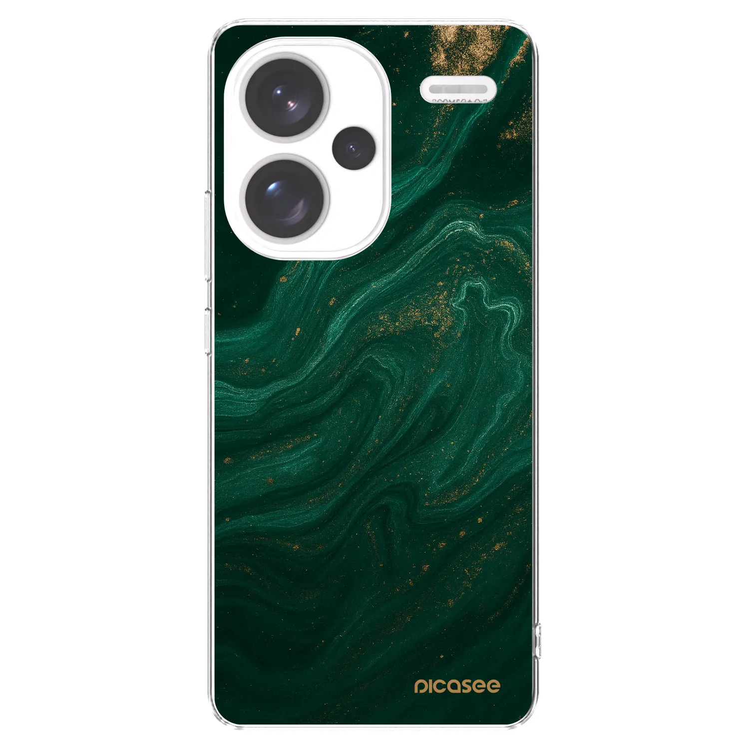 Picasee Xiaomi Redmi Note 13 Pro+ 5G Hülle - Transparentes Silikon - Green