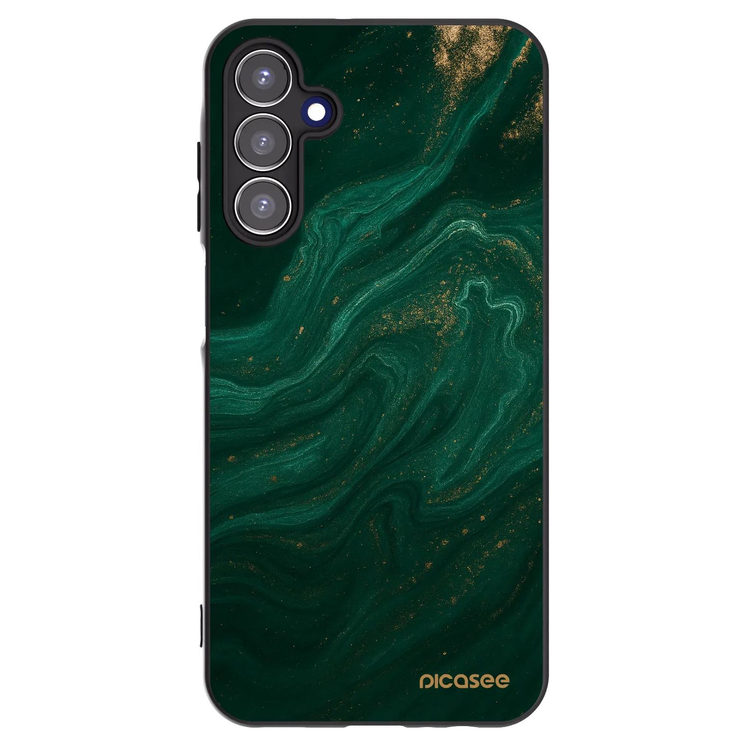 Picasee Samsung Galaxy A15 A155F 4G Hülle - Schwarzes Silikon - Green