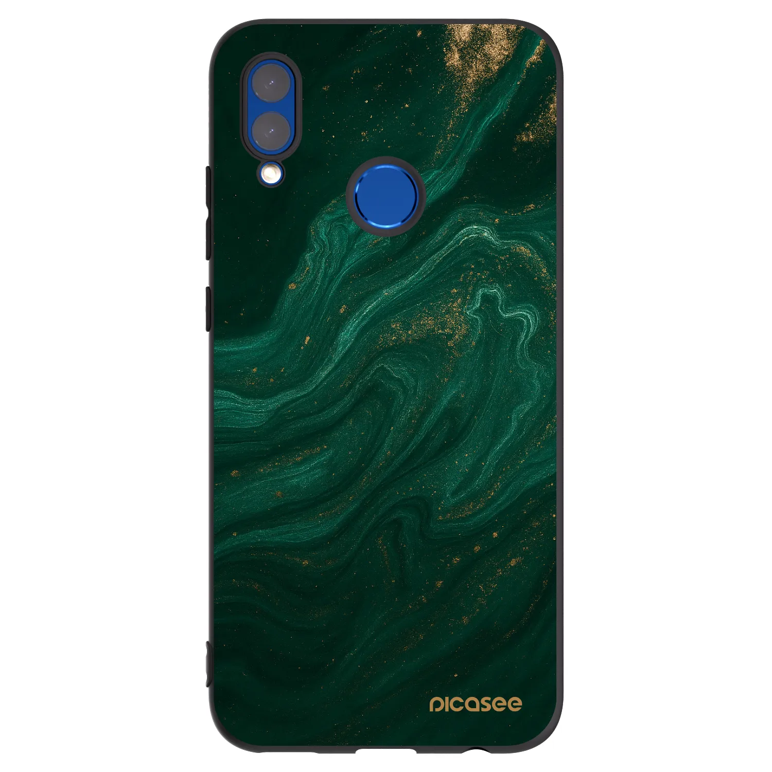 Picasee Honor 10 Lite Hülle - Schwarzes Silikon - Green