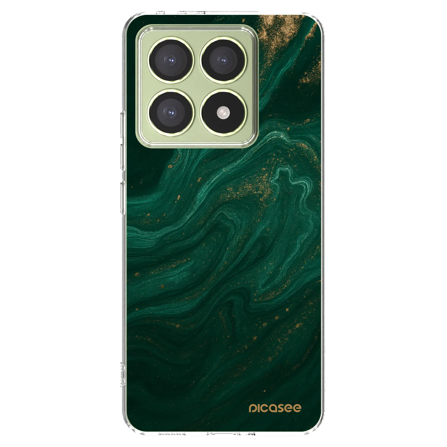 Picasee Xiaomi 14T Hülle - Transparentes Silikon - Green
