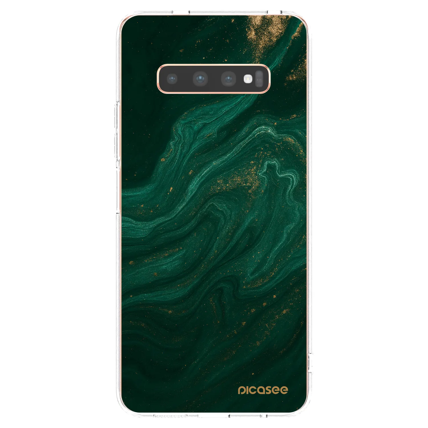 Picasee Samsung Galaxy S10 Plus G975 Hülle - Transparentes Silikon - Green