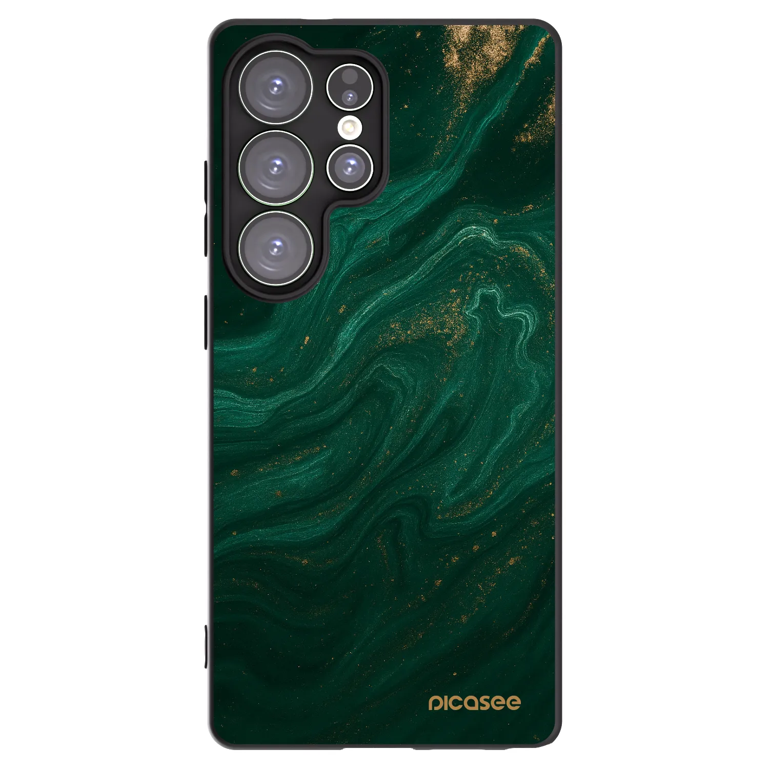 Picasee Samsung Galaxy S25 Ultra 5G Hülle - Schwarzes Silikon - Green