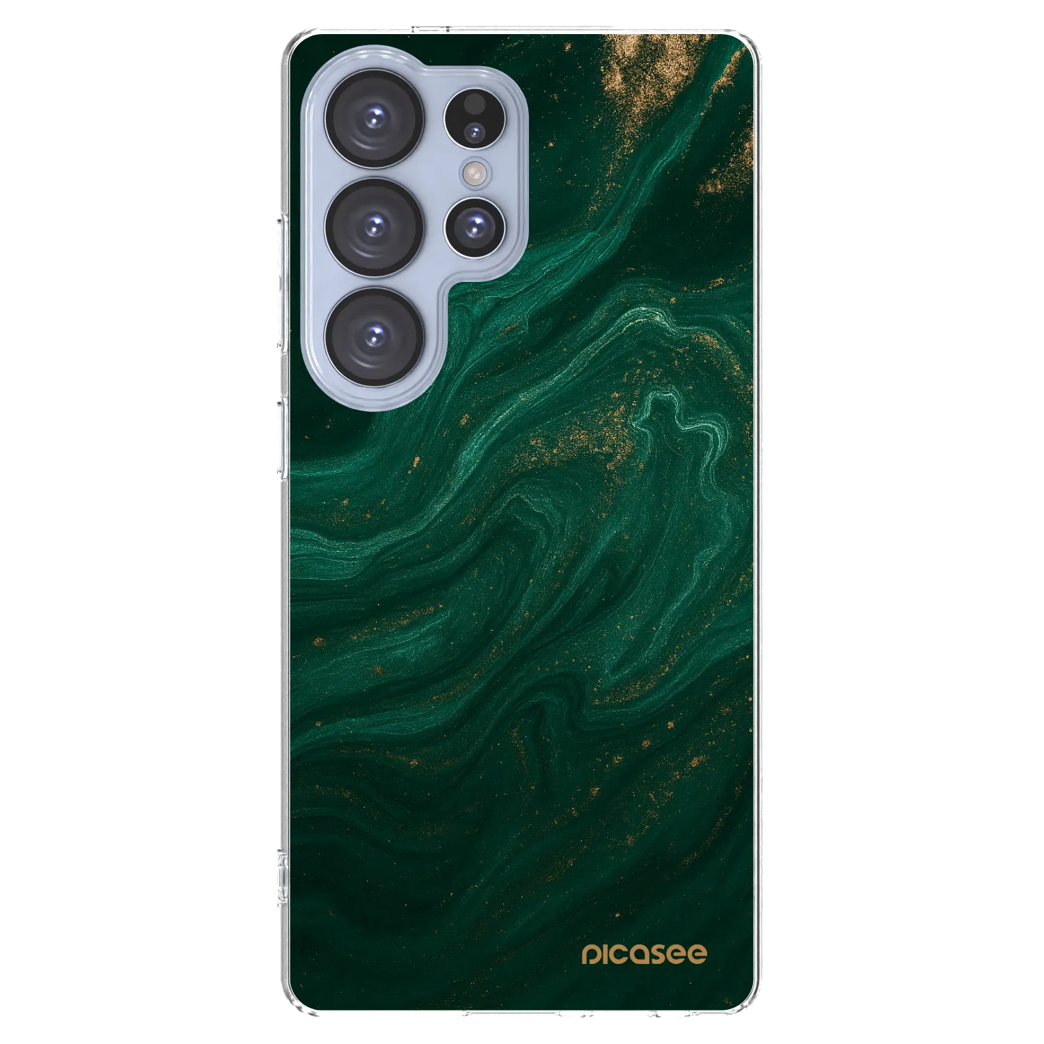 Picasee Samsung Galaxy S25 Ultra 5G Hülle - Transparentes Silikon - Green