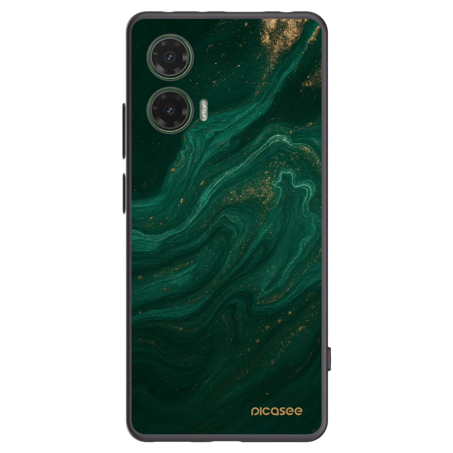 Picasee Motorola Moto G35 5G Hülle - Schwarzes Silikon - Green