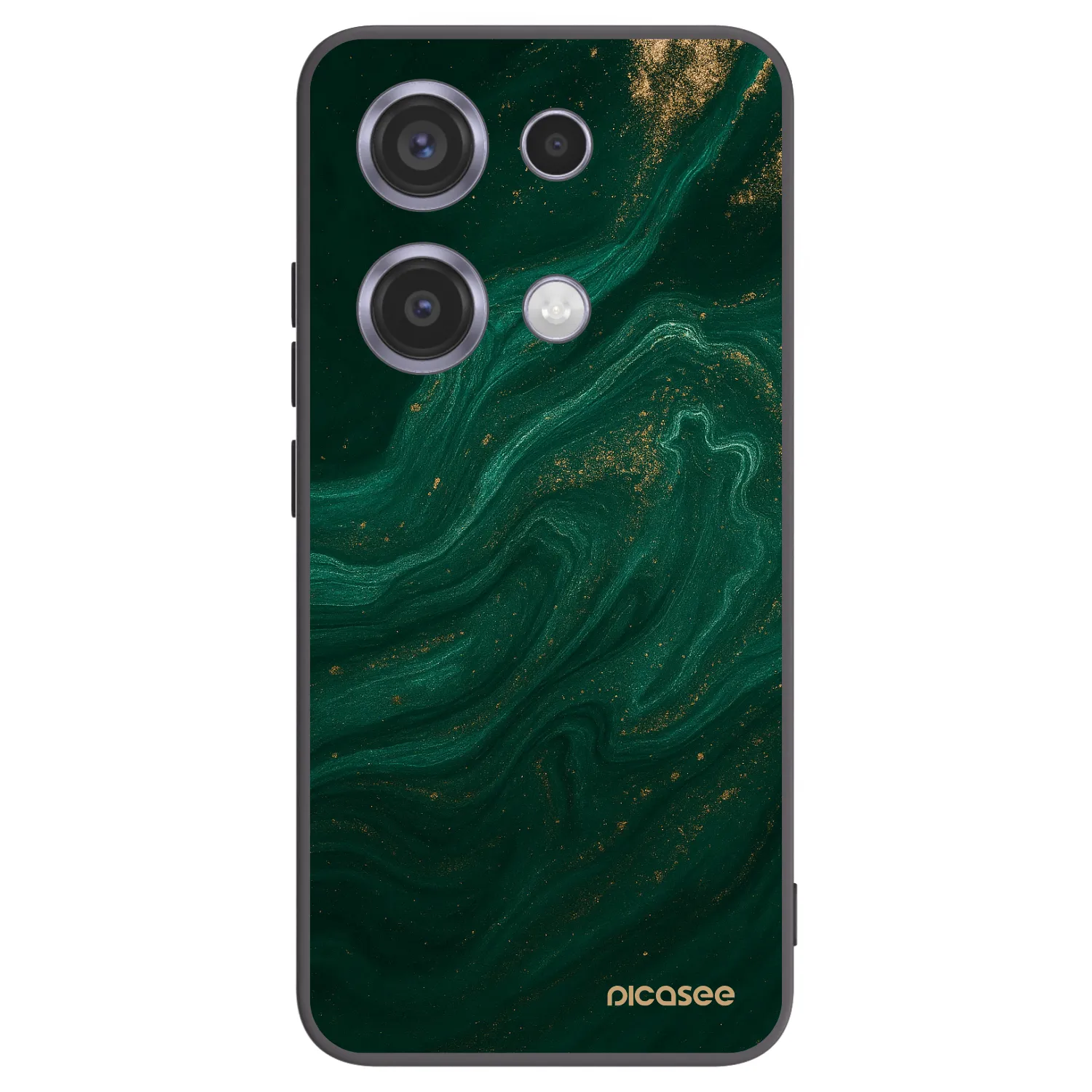 Picasee Xiaomi Redmi Note 14S Hülle - Schwarzes Silikon - Green