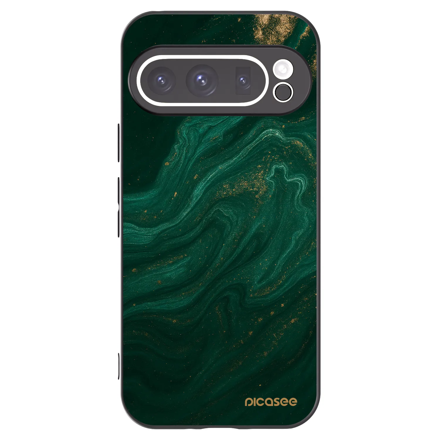 Picasee Google Pixel 9 Pro XL Hülle - Schwarzes Silikon - Green