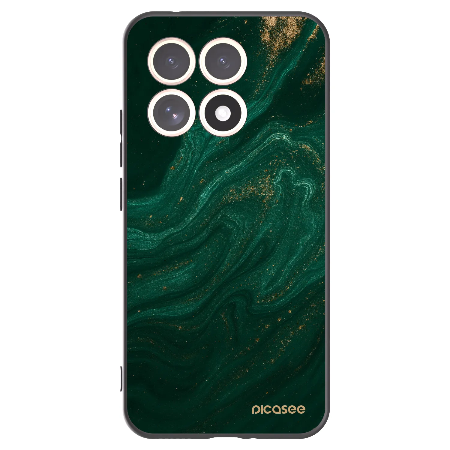 Picasee Xiaomi 15T Hülle - Schwarzes Silikon - Green