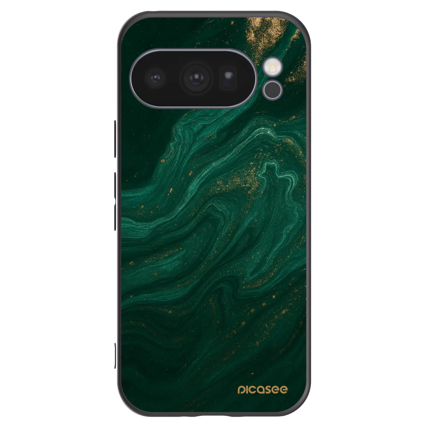 Picasee Google Pixel 10 Pro Hülle - Schwarzes Silikon - Green