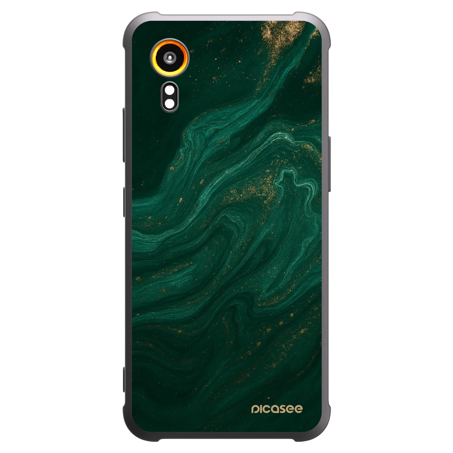 Picasee Samsung Galaxy Xcover 7 Hülle - Schwarzes Silikon - Green