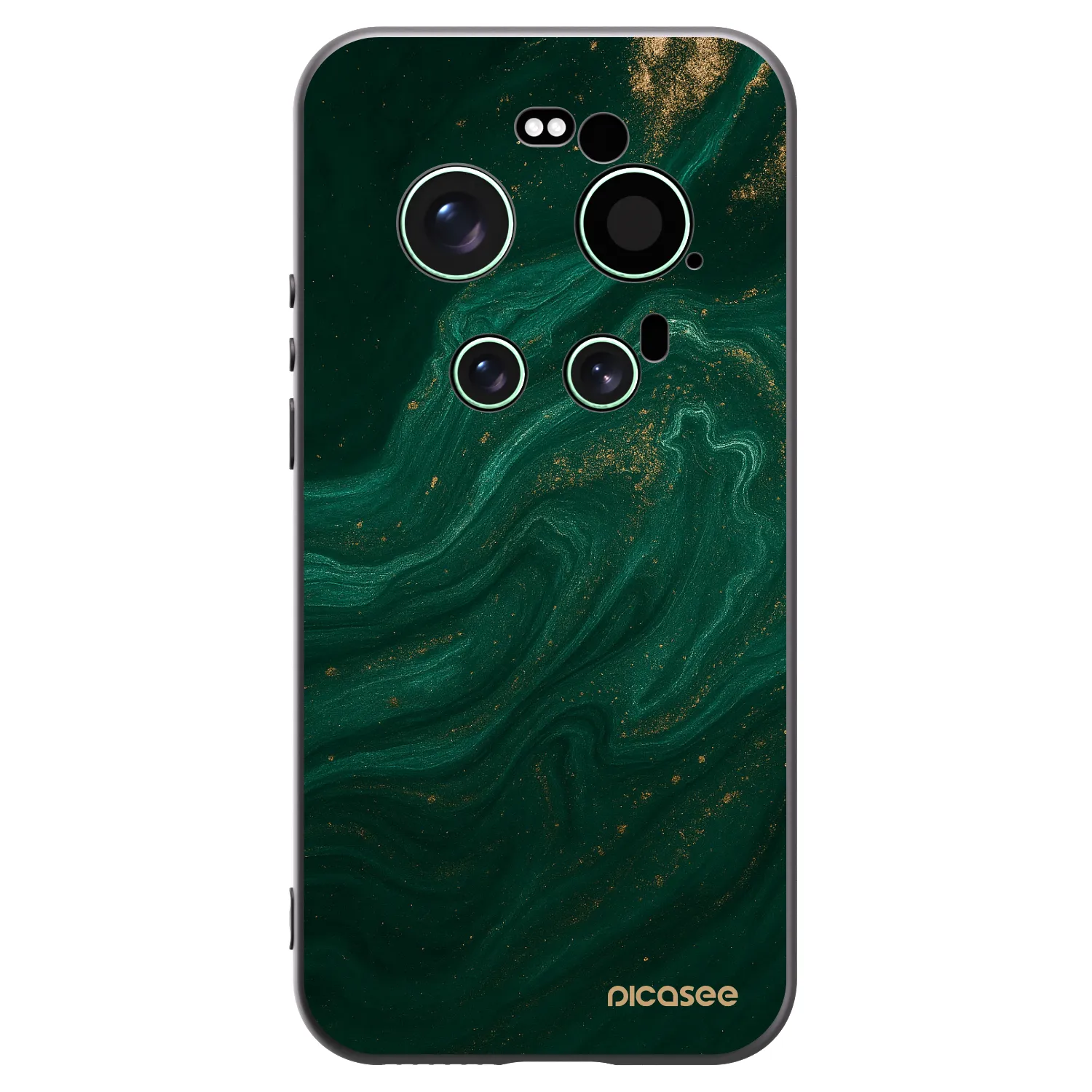 Picasee Xiaomi 17 Ultra Hülle - Schwarzes Silikon - Green