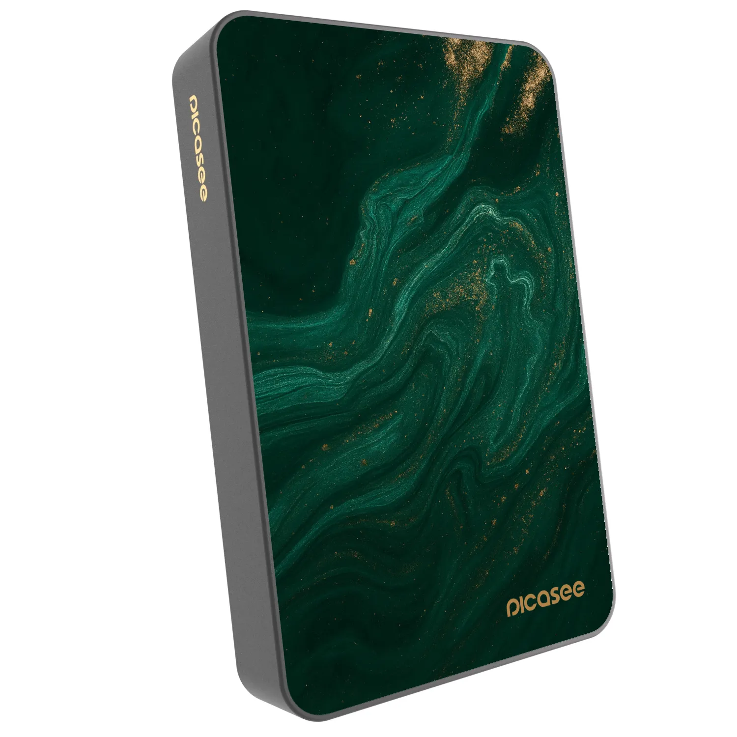 Picasee Powerbank mit MagSafe 10 000 mAh Grau - Green