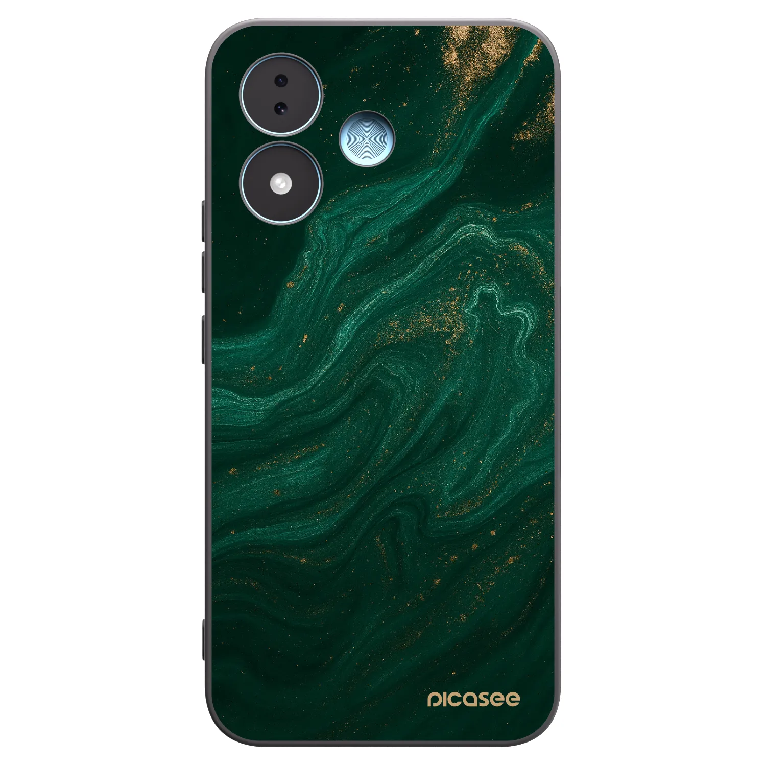 Picasee Xiaomi Redmi Note 17 5G Hülle - Schwarzes Silikon - Green