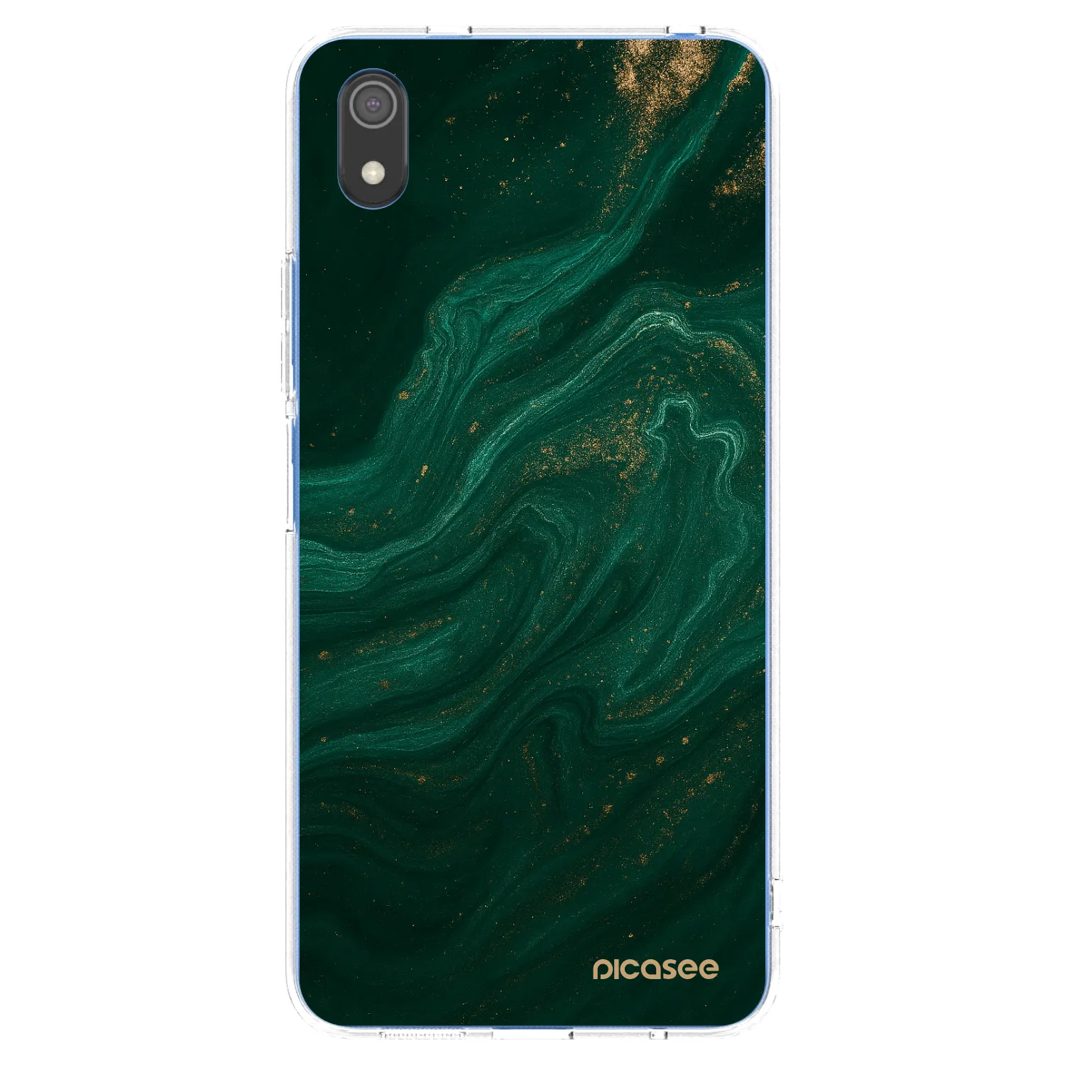 Picasee Xiaomi Redmi 7A Hülle - Transparentes Silikon - Green
