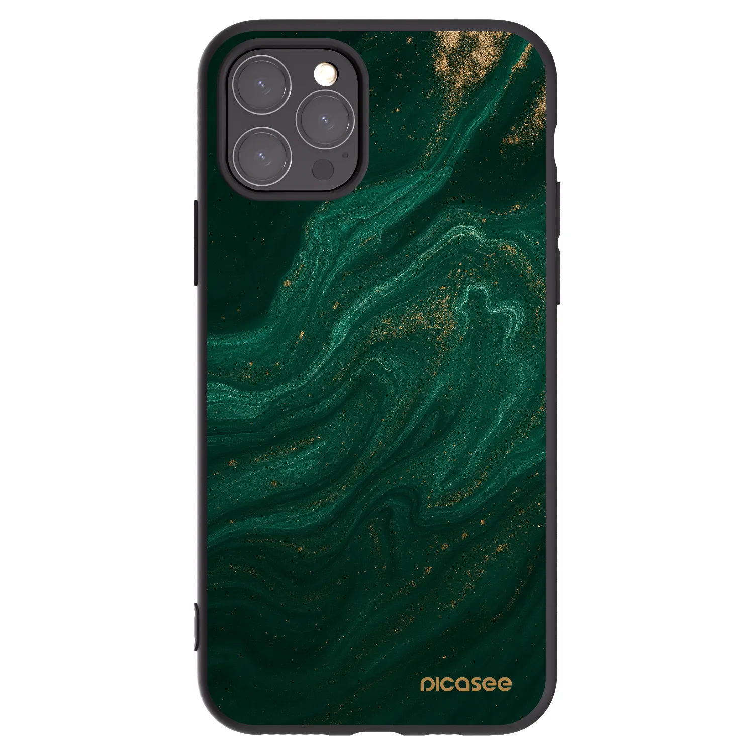 Picasee Apple iPhone 11 Pro Hülle - Schwarzes Silikon - Green