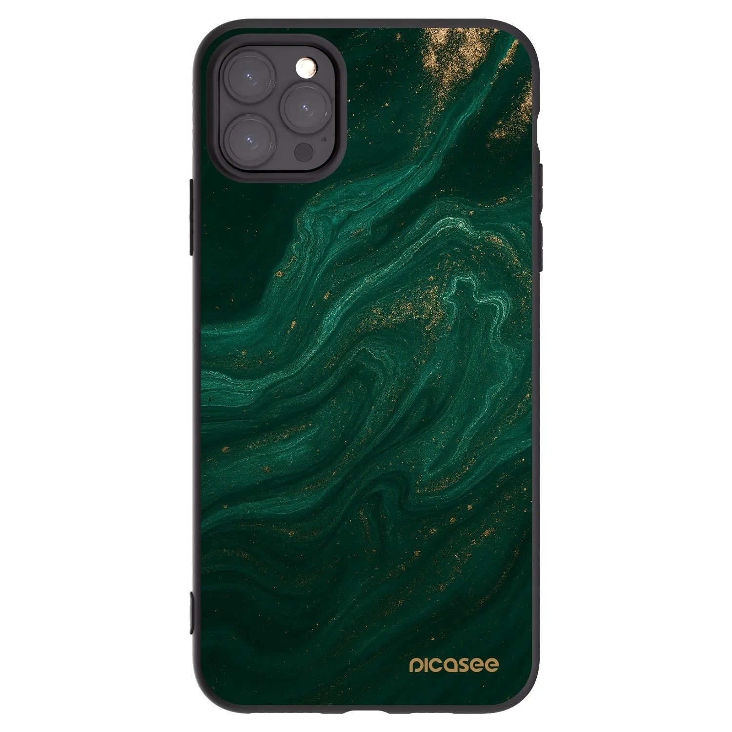 Picasee Apple iPhone 11 Pro Max Hülle - Schwarzes Silikon - Green