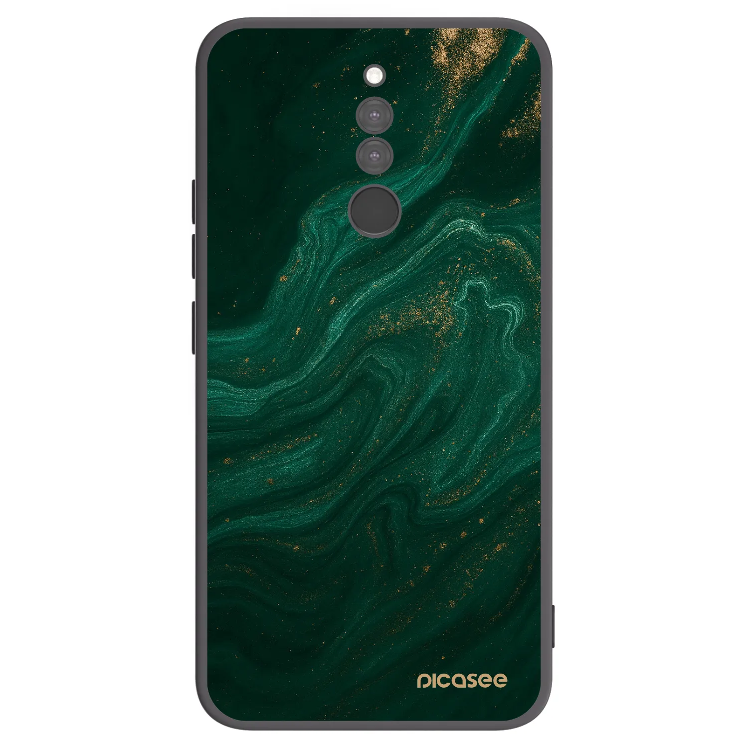 Picasee Xiaomi Redmi 8 Hülle - Schwarzes Silikon - Green