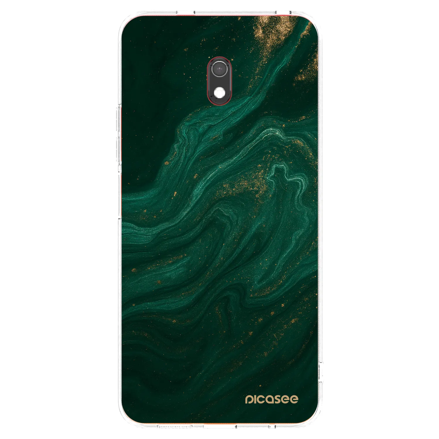 Picasee Xiaomi Redmi 8A Hülle - Transparentes Silikon - Green