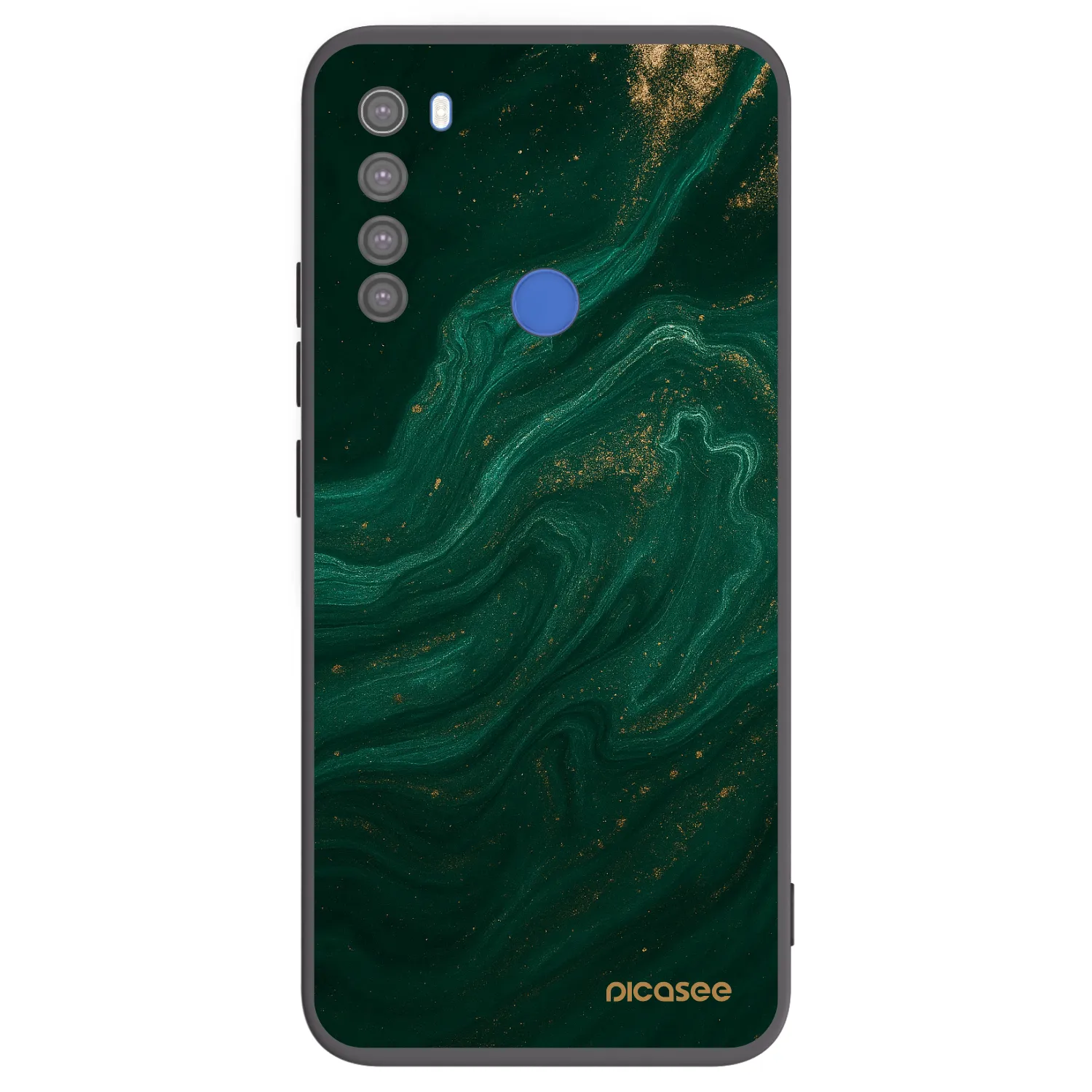 Picasee Xiaomi Redmi Note 8T Hülle - Schwarzes Silikon - Green