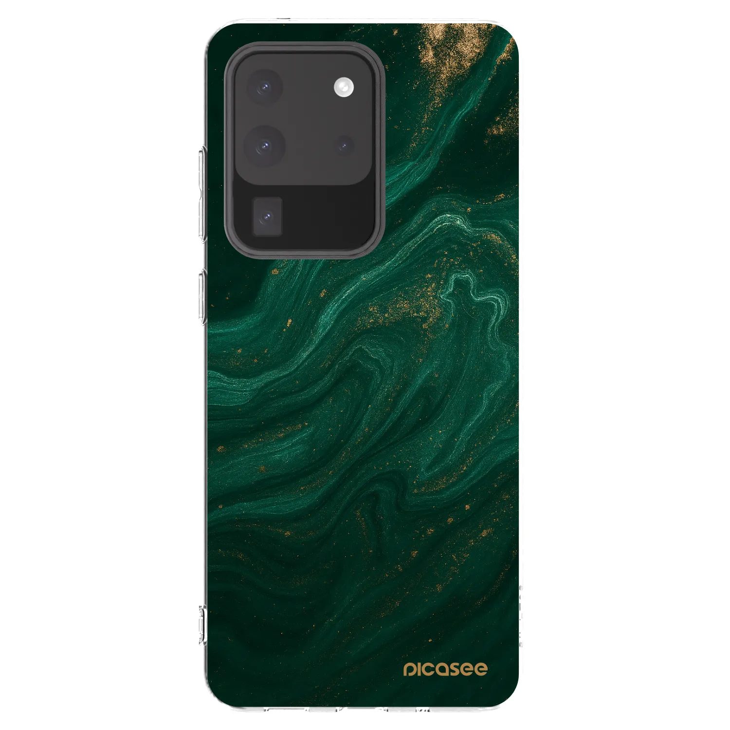 Picasee Samsung Galaxy S20 Ultra 5G G988F Hülle - Transparentes Silikon - Green