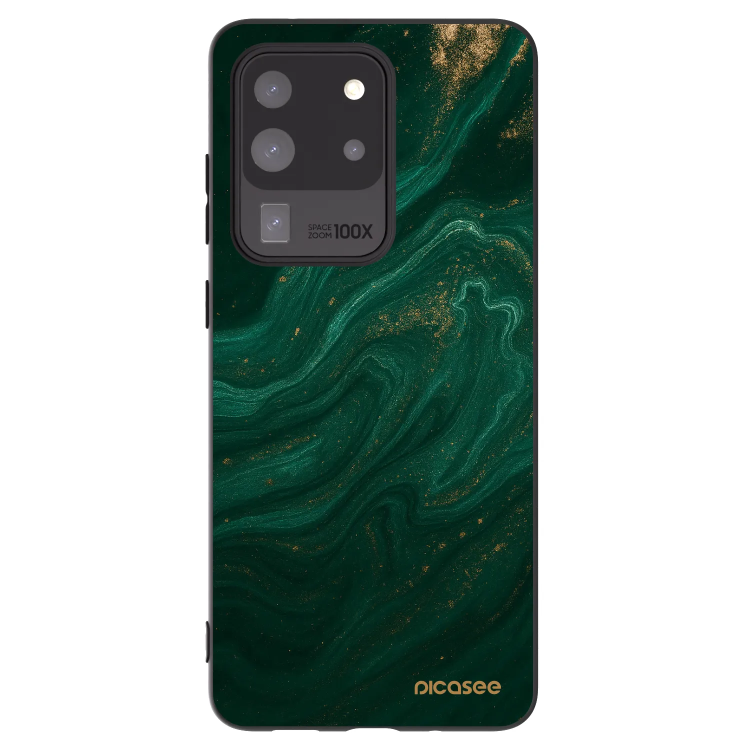 Picasee Samsung Galaxy S20 Ultra 5G G988F Hülle - Schwarzes Silikon - Green