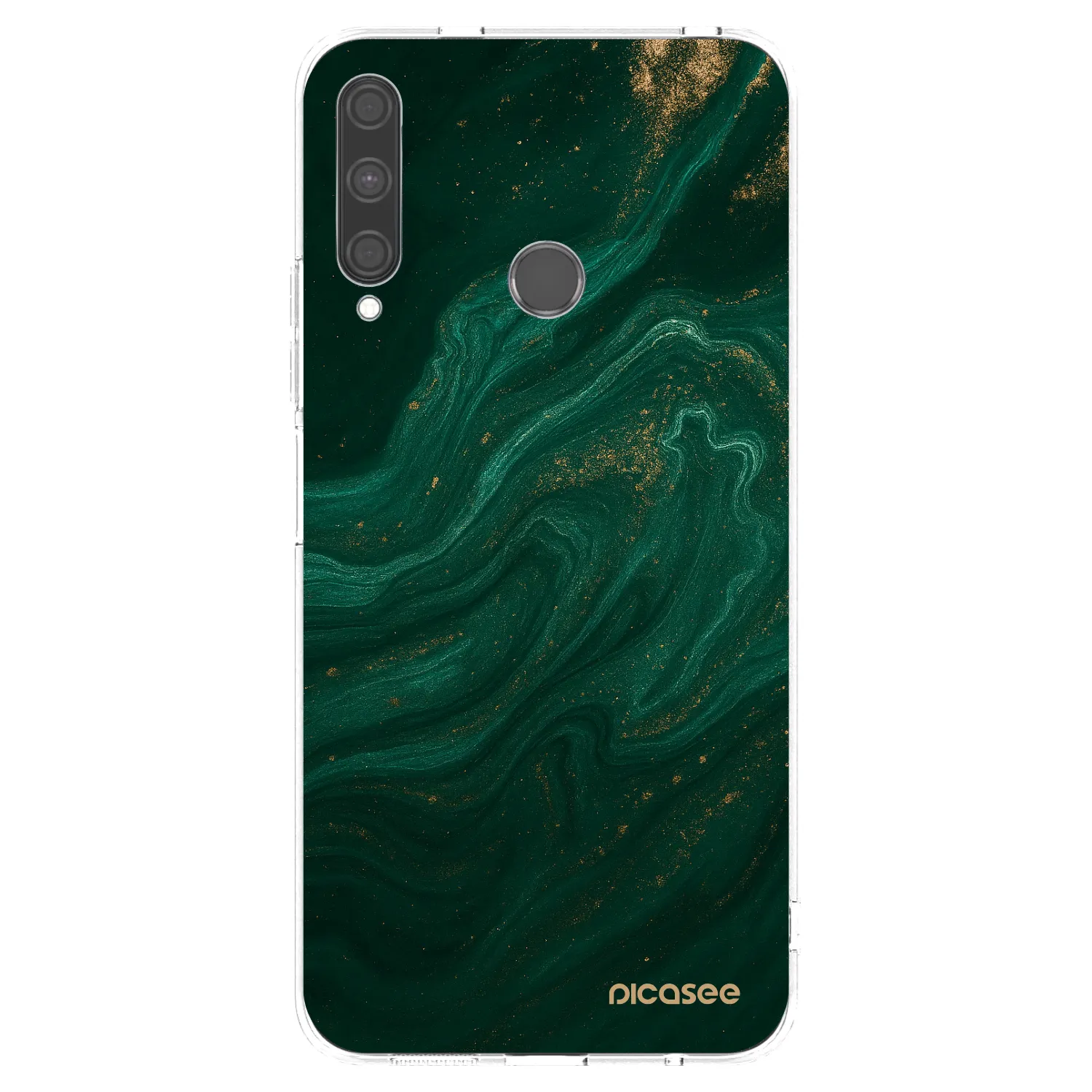 Picasee Huawei P40 Lite E Hülle - Transparentes Silikon - Green