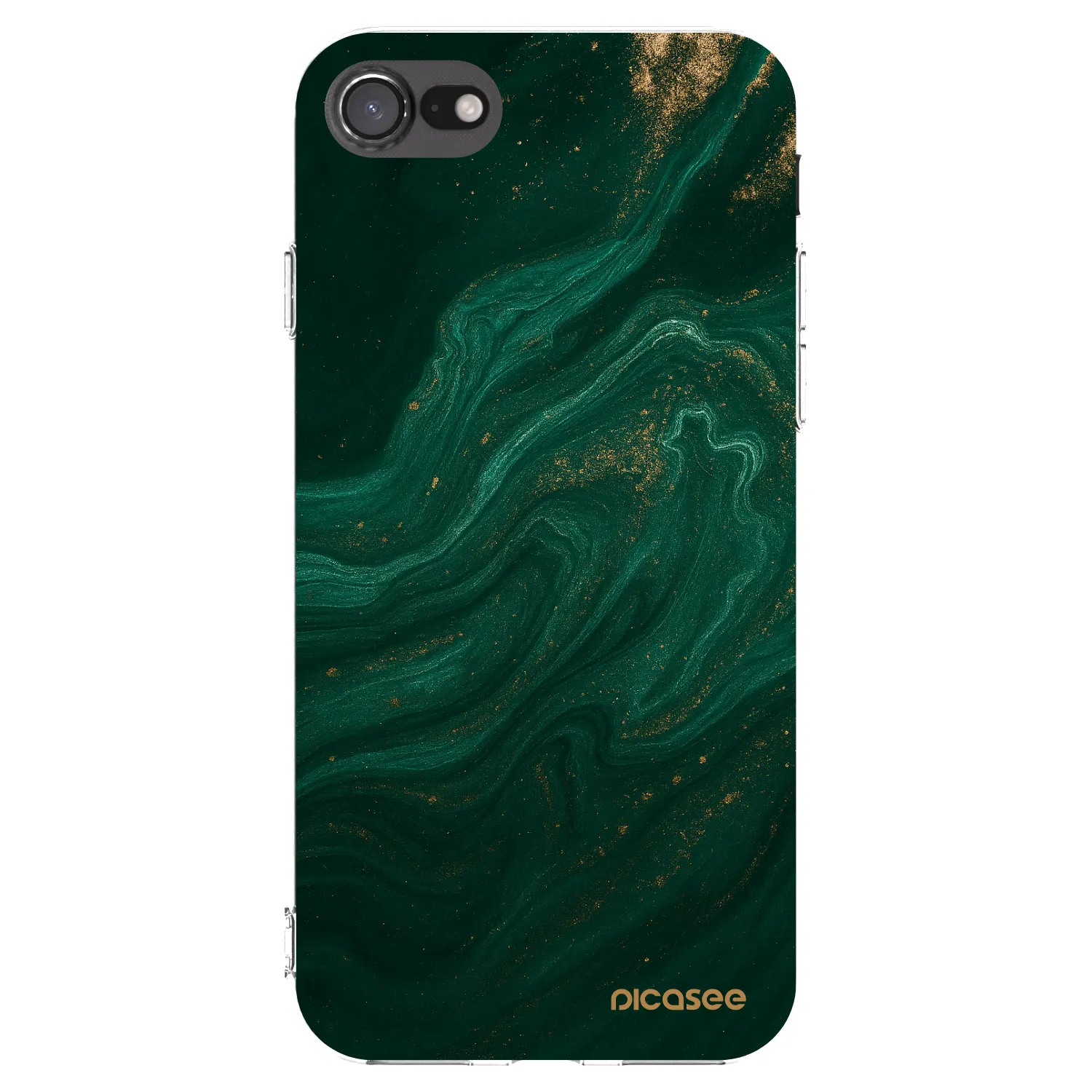 Picasee Apple iPhone SE 2020 Hülle - Transparentes Silikon - Green