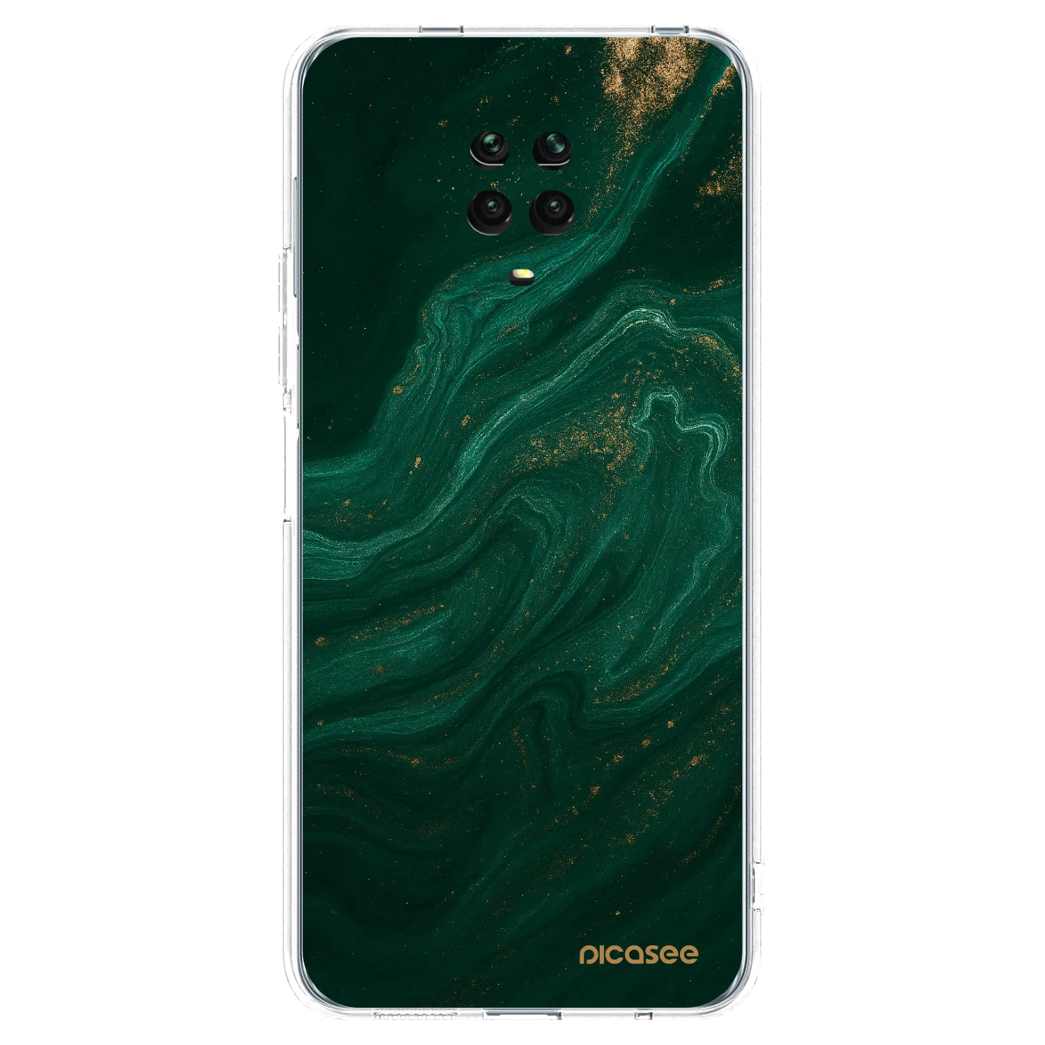 Picasee Xiaomi Redmi Note 9 Pro Hülle - Transparentes Silikon - Green