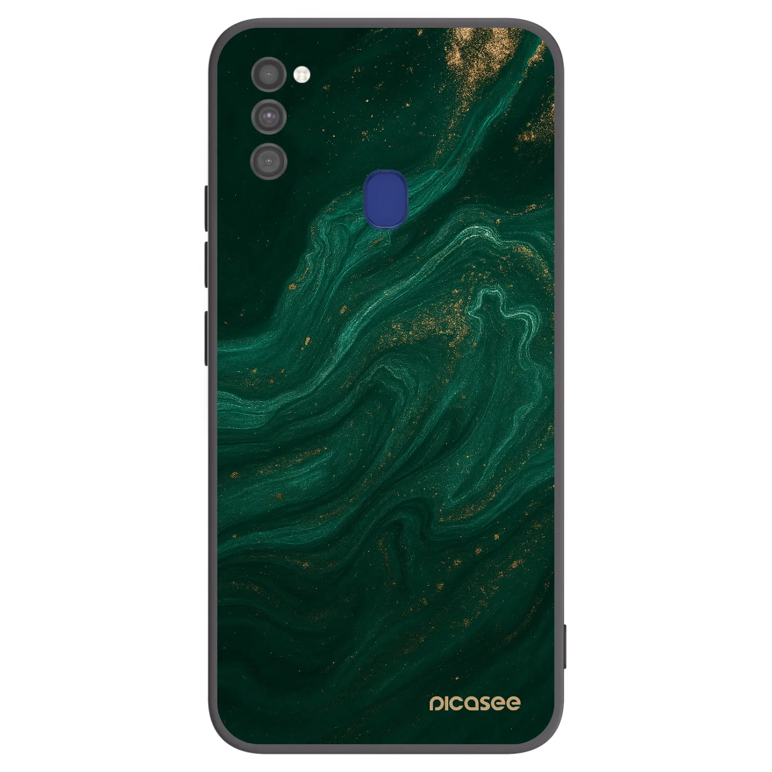 Picasee Samsung Galaxy M21 M215F Hülle - Schwarzes Silikon - Green