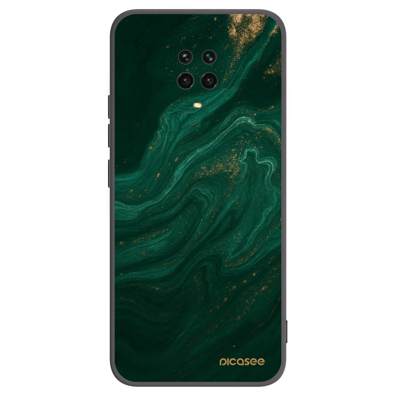 Picasee Xiaomi Redmi Note 9S Hülle - Schwarzes Silikon - Green