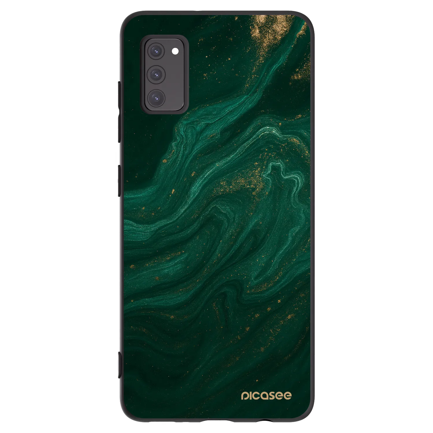 Picasee Samsung Galaxy A41 A415F Hülle - Schwarzes Silikon - Green