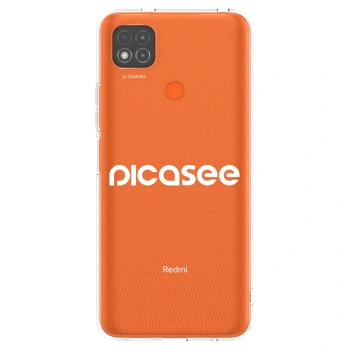 Picasee Xiaomi Redmi 9C Hülle - Transparentes Silikon - Picasee - new logo - white