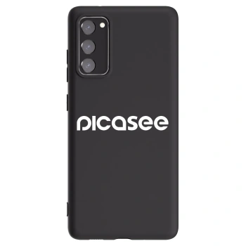 Picasee Samsung Galaxy S20 FE Hülle - Schwarzes Silikon - Picasee - new logo - white