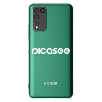 Picasee Honor 10X Lite Hülle - Transparentes Silikon - Picasee - new logo - white
