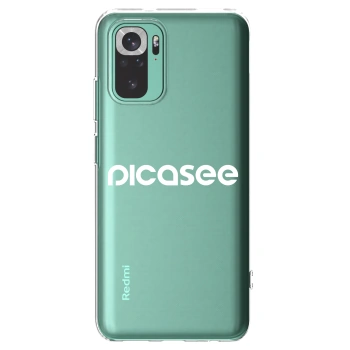 Picasee Xiaomi Redmi Note 10 Pro Hülle - Transparentes Silikon - Picasee - new logo - white