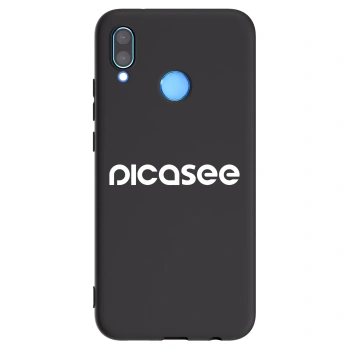 Picasee Huawei P20 Lite Hülle - Schwarzes Silikon - Picasee - new logo - white