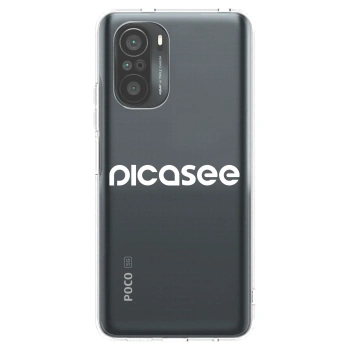 Picasee Xiaomi Poco F3 Hülle - Transparentes Silikon - Picasee - new logo - white