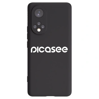 Picasee Huawei Nova 9 Hülle - Schwarzes Silikon - Picasee - new logo - white