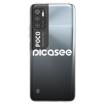 Picasee Xiaomi Poco M3 Pro 5G Hülle - Transparentes Silikon - Picasee - new logo - white