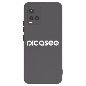 Picasee Vivo Y33s Hülle - Schwarzes Silikon - Picasee - new logo - white