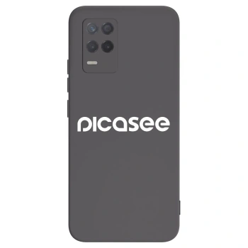 Picasee Realme 8 5G Hülle - Schwarzes Silikon - Picasee - new logo - white