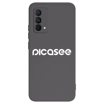 Picasee Realme GT Master Edition 5G Hülle - Schwarzes Silikon - Picasee - new logo - white