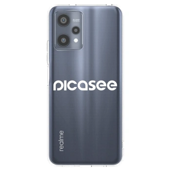 Picasee Realme 9 Pro 5G Hülle - Transparentes Silikon - Picasee - new logo - white