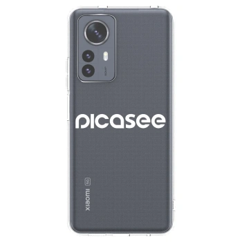 Picasee Xiaomi 12 Pro Hülle - Transparentes Silikon - Picasee - new logo - white