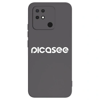 Picasee Xiaomi Redmi 10C Hülle - Schwarzes Silikon - Picasee - new logo - white