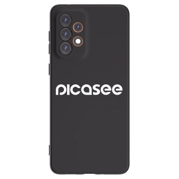 Picasee Samsung Galaxy A33 5G A336 Hülle - Schwarzes Silikon - Picasee - new logo - white