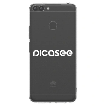Picasee Huawei P Smart Hülle - Transparentes Silikon - Picasee - new logo - white