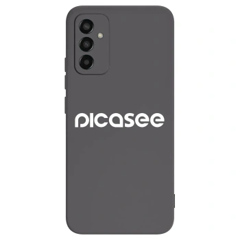 Picasee Samsung Galaxy M13 M135F Hülle - Schwarzes Silikon - Picasee - new logo - white