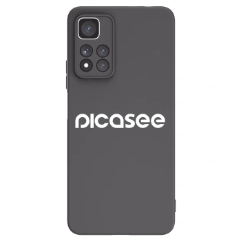 Picasee Xiaomi Redmi Note 11 Pro+ 5G Hülle - Schwarzes Silikon - Picasee - new logo - white