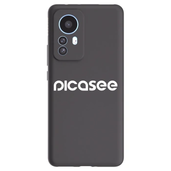 Picasee Xiaomi 12T Pro Hülle - Schwarzes Silikon - Picasee - new logo - white